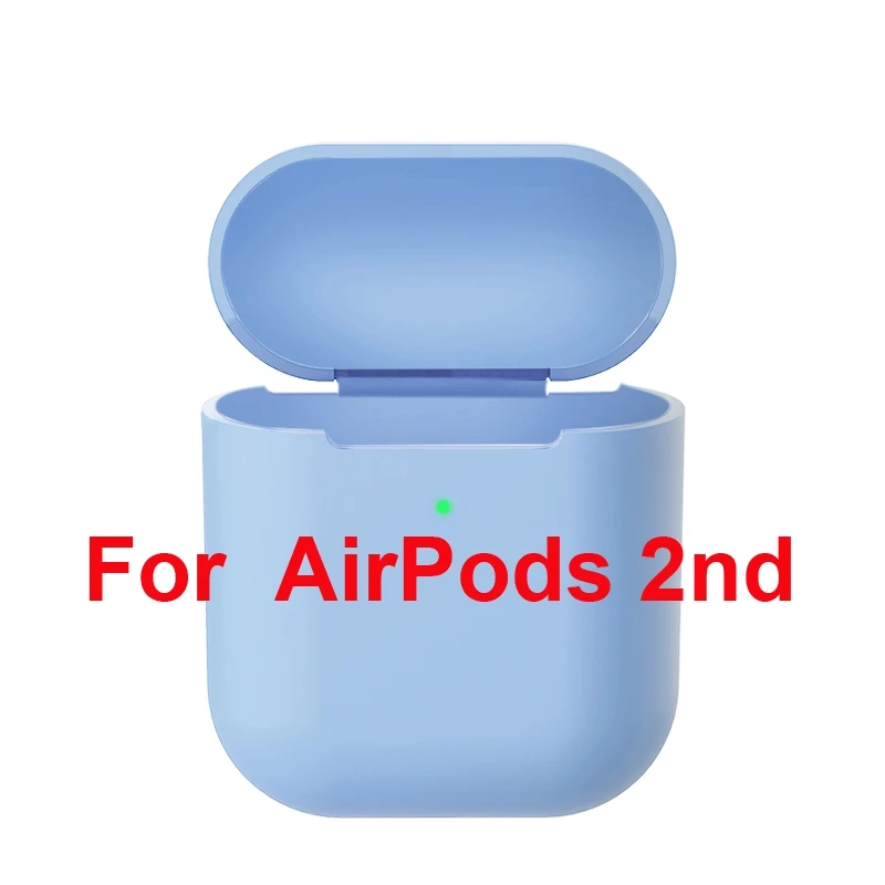 ТПУ силиконовый Bluetooth беспроводной чехол для наушников для AirPods 1 защитный чехол Аксессуары для Apple AirPods 2-й зарядной коробки - Цвет: 07