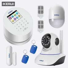 KERUI W2 GSM Wifi PSTN сигнализация s охранная домашняя 433 МГц домашняя охранная сигнализация с ip-камерой