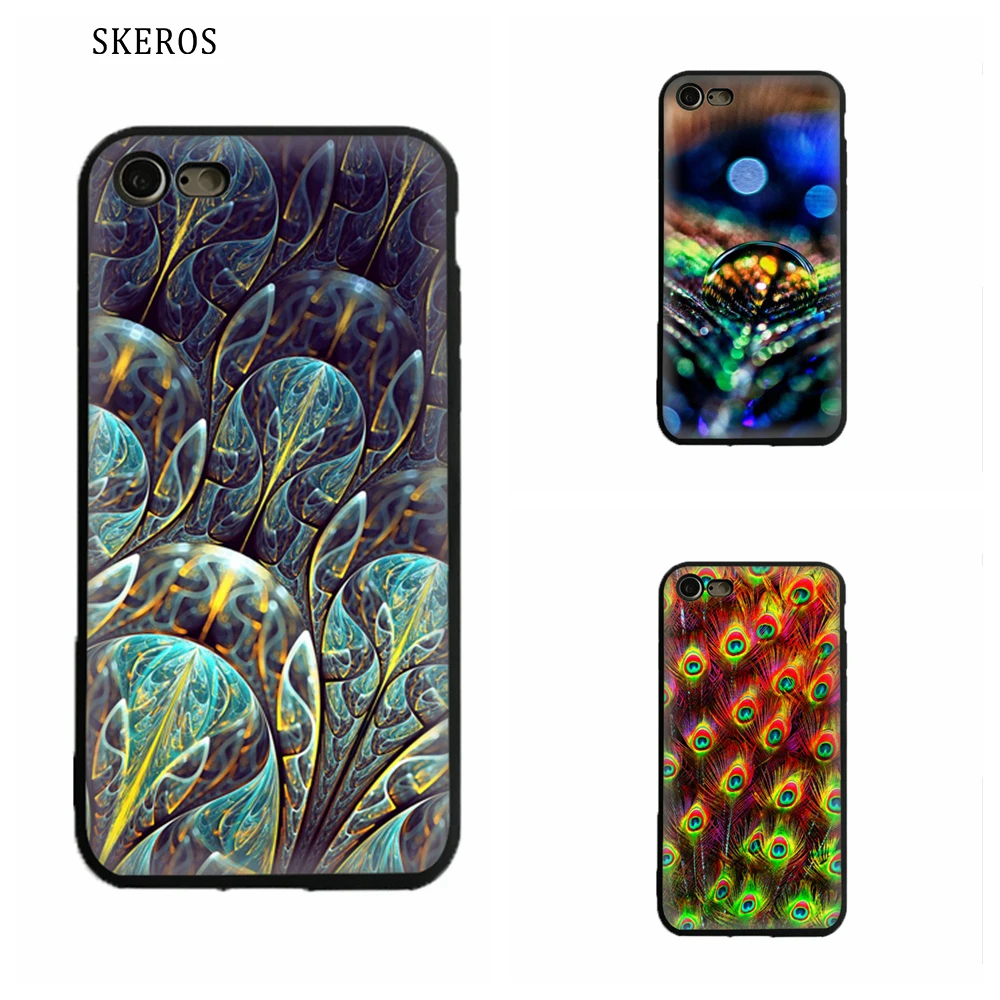 SKEROS Kingdom Peacock Силиконовый ТПУ мягкий чехол для телефона Apple IPhone X 5 5S Se 6 S 7 8 Plus # ua42 |