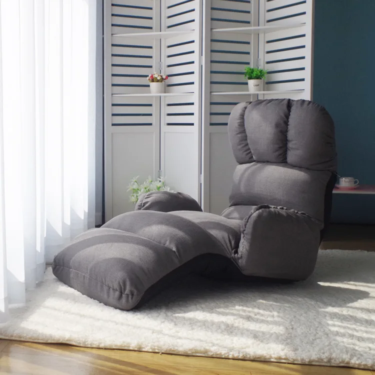 Foldable Chaise Lounge Chair 6 Color Adjustable Recliner Living Room Furniture Japanese Style Daybed Sleeper Sofa Armchair