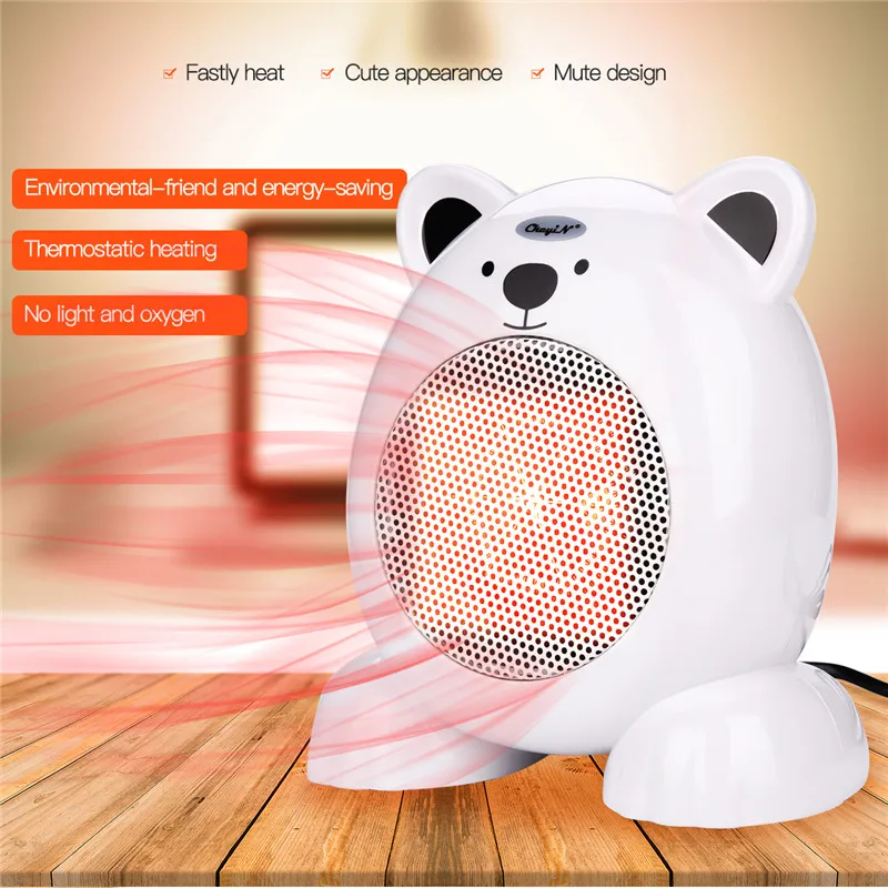 

Mini Home Desk Handy Heater Cartoon Bear Space Heater Noiseless-design Heating Stove Radiator Warmer Machine for Office Room 38