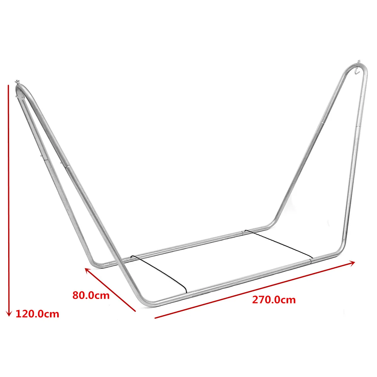 Портативный большой сад кемпинг открытый патио гамак качели стул кровать с металлическим каркасом Стенд только Крытый 270*80*120 см