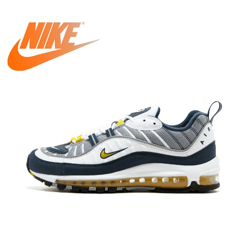 

Original NIKE Air Max 98 Mens Breathable Running Shoes Sport Outdoor Sneakers Footwear Designer Athletic 2019 New Arrival 640744