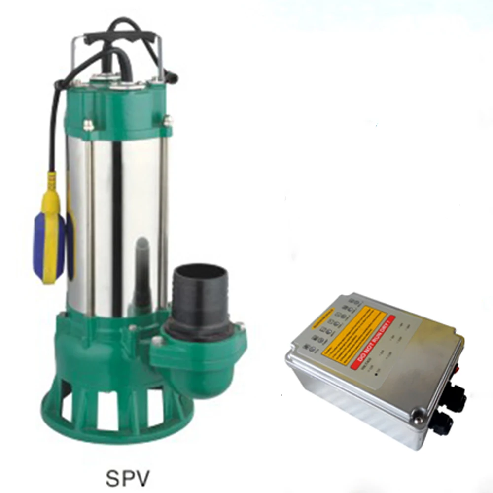 

Free Shipping Solar Powered Irrigation Submersible Sewage Irrigation Pump With Free MPPT Controller SPV8/11-D48/450