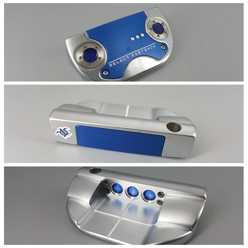 

2018 FASTBACK Plating Silver Blue Turtle Golf Putter Clubs Edition 33/34/35inch Grip Optional Colour With Head Cover