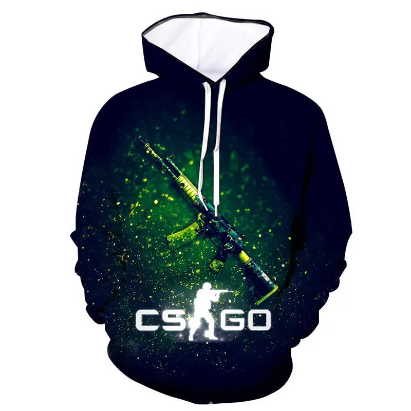 

Tops Quality Brand Clothing Funny 3d print Hoodie Cool CS GO Gamer Sweatshirt Counter Strike Global Offensive CSGO Men Hoodie