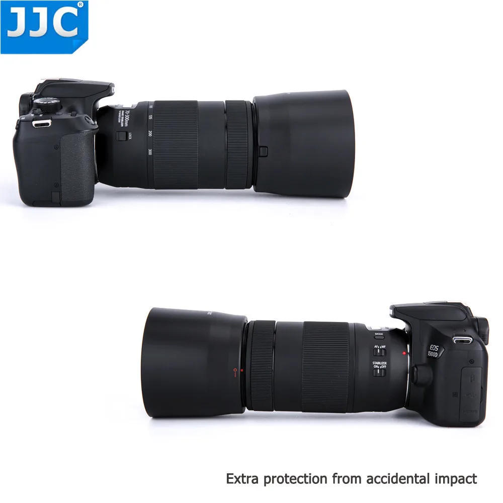 JJC ABS бленда объектива для Canon EF 70-300 мм f/4-5,6 IS II USM Замена объектива ET-74B