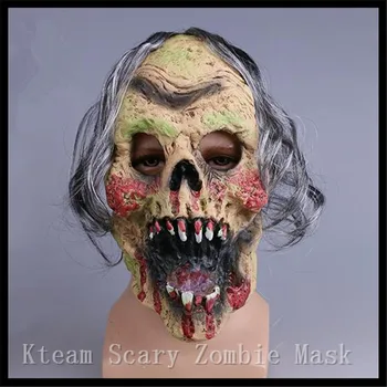 

New Halloween Zombie Mask Skull Face Mask Latex Bloody Scary Extremely Disgusting Full Face Mask Costume Party Cosplay Prop toy