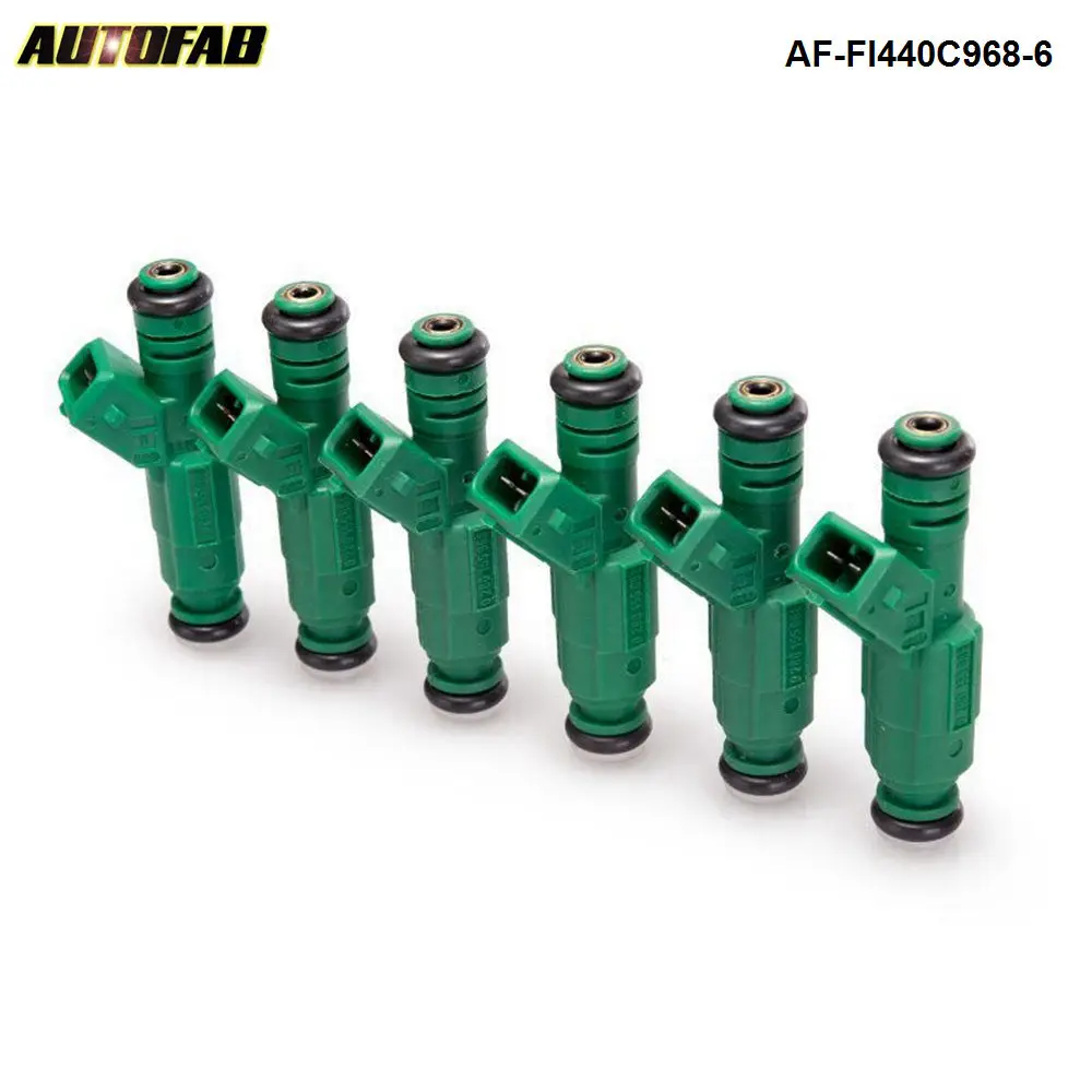 

6PCS/LOT High flow Fuel Injector 440cc 42lb 0 280 155 968 EV6 BA BF HSV FPV Turbo AF-FI440C968-6