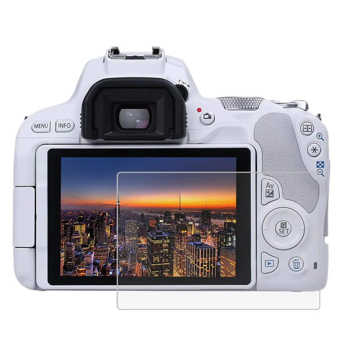 

0.3mm 9H Clear Tempered Glass Screen Protector for Canon Mark II/III 70D 77D 9000D 600D 80D 6D Digital Camera Anti-Scratch Film