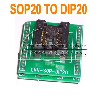 

10pcs/lot New SOP20 to DIP20 2 layers Universal Socket Adapter Converter ic Test Socket for Programmer SOP20/SO20/SOIC20