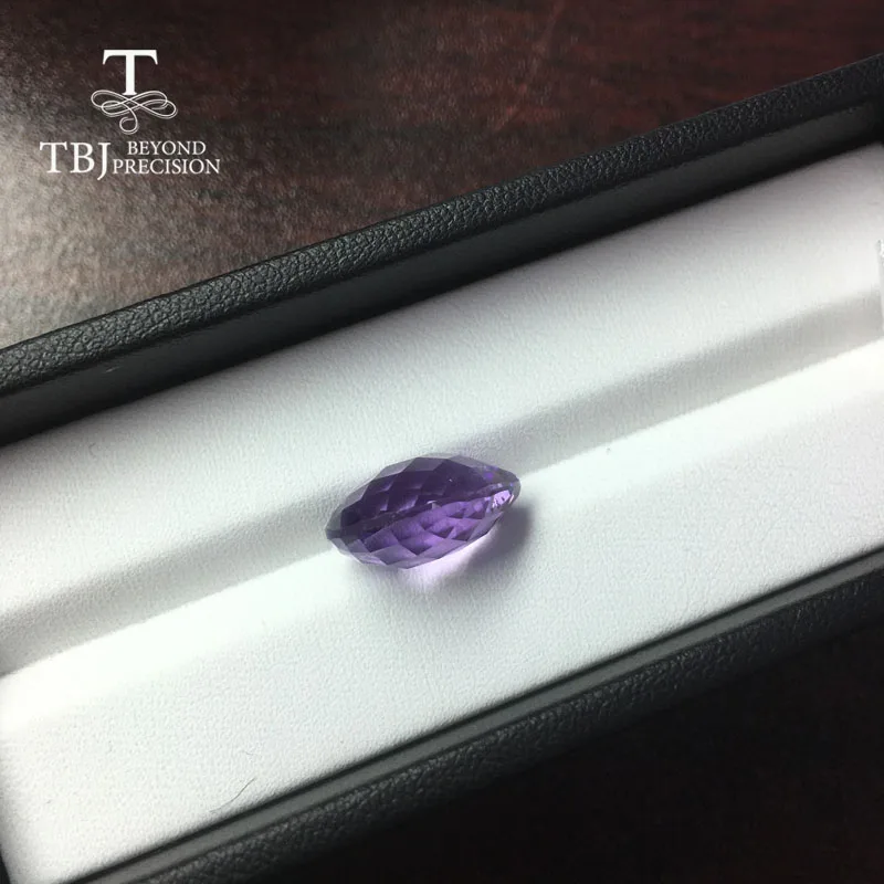Tbj 100% натуральный бразильский аметист груша 12*16 мм 8.75ct Обрезка брикетов