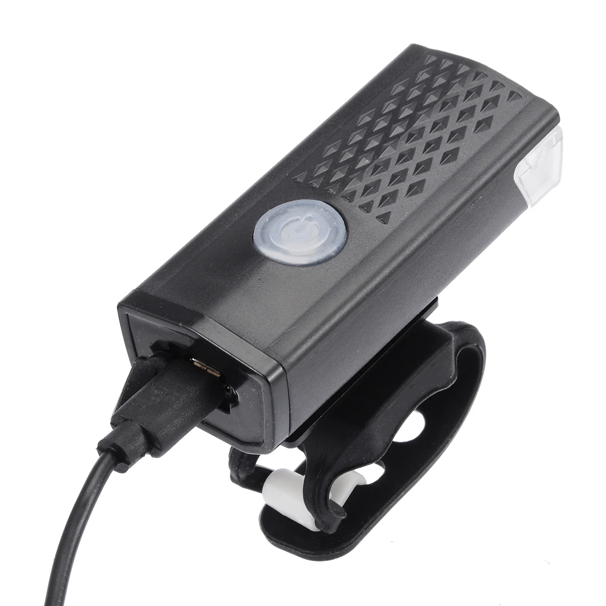 New Super Bright USB Rechargeable Black 600LM 3 Mode LED Bicycle Front Light Cycling Light Aluminum Headlight Bike Bicycle Light