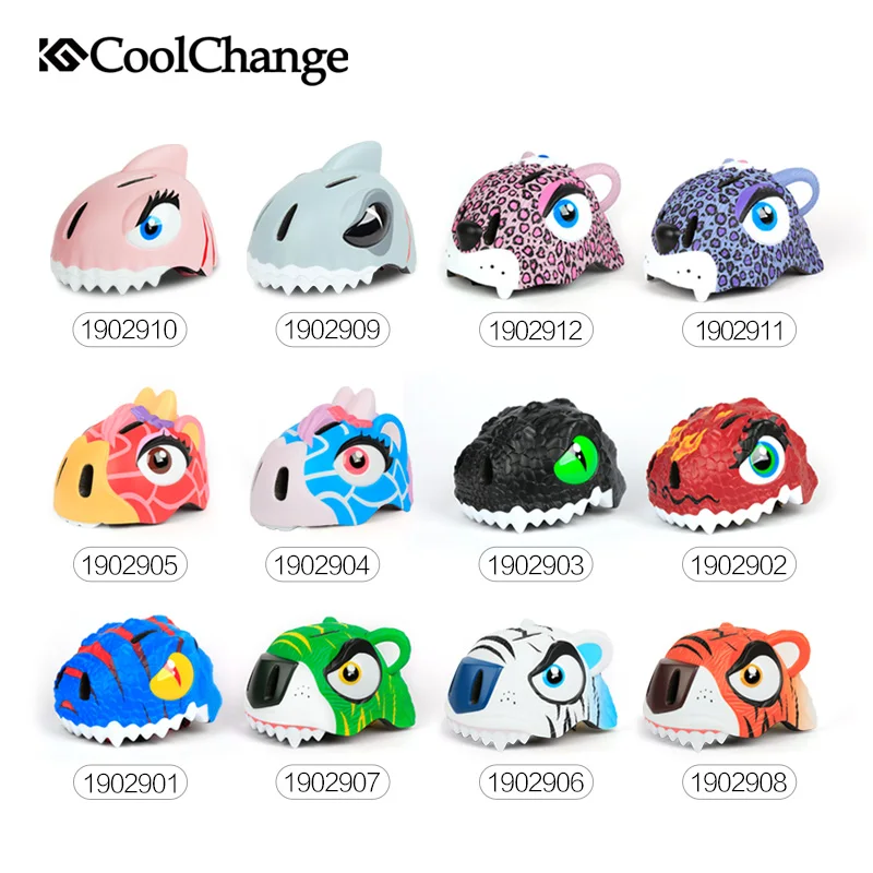 CoolChange Child Bike Helmets Safety Sports Cycling Kids Toddler Helmet Pulley Dinosaur Cartoon Bicycle Helmets For Boys Girls CoolChange Child Bike Helmets Safety Sports Cycling Kids Toddler Helmet Pulley Dinosaur Cartoon Bicycle Helmets For Boys Girls