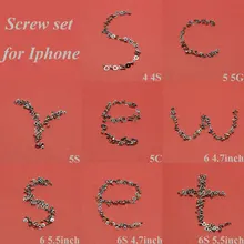 ChengHaoRan 8 моделей, Новые винты для Iphone 4, 4S, 5, G, 5C, 5S, 6, 4,7 дюймов, 5,5 дюймов, 6 S, 4,7 дюймов, 5,5 дюймов, полный набор винтов, комплект, запчасти