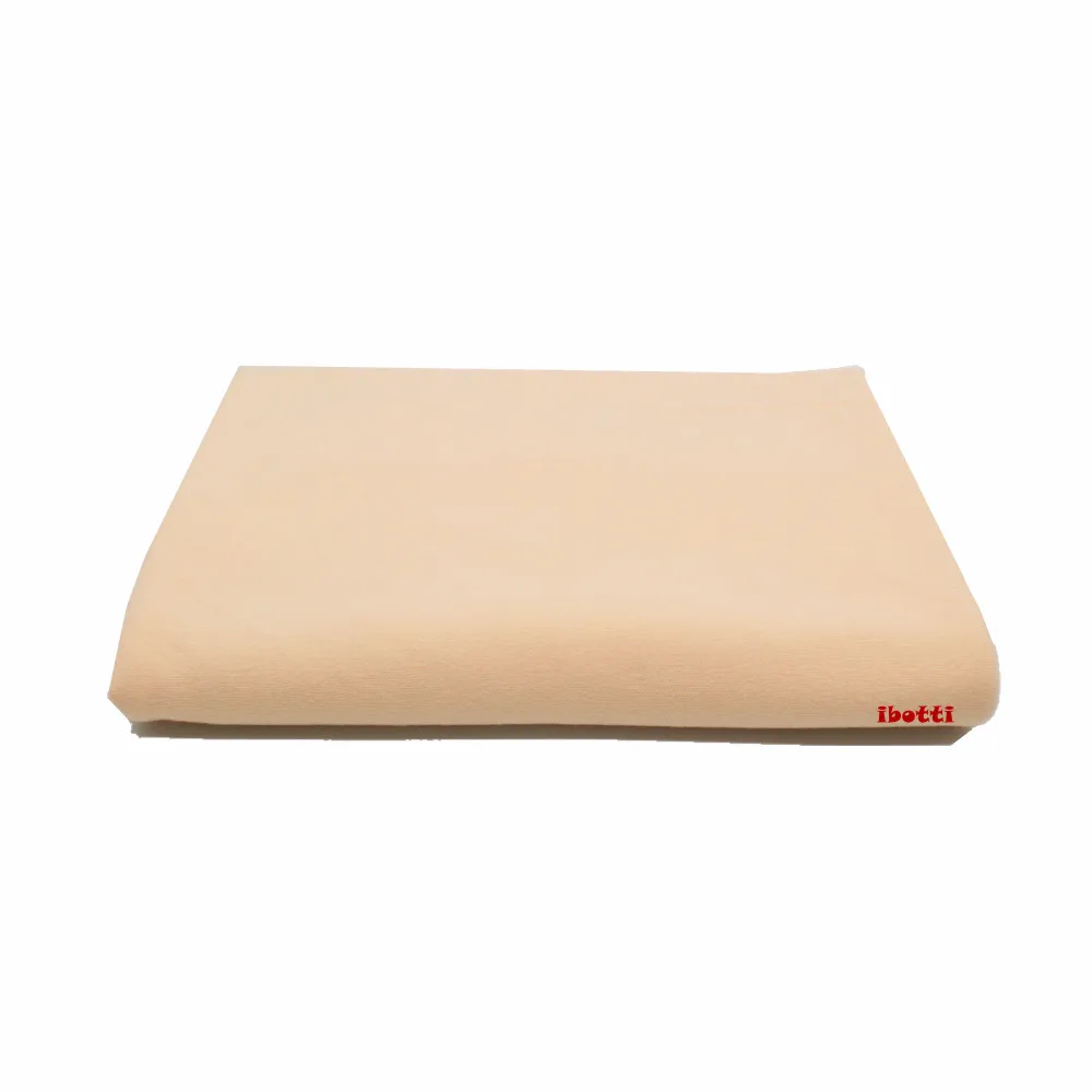 Baratos Tela de piel de muñeca de punto de algodón de 100% de carne Interlock para muñecas de Tela de cuerpo Patchwork Costura Textiles hecha a mano Tela Peluche Costura