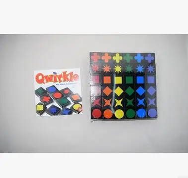 Американская Популярная Настольная игра Qwirkle 108 деревянных плиток семейные игры