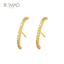 1 пара панк T shape серьги-гвоздики 925 пробы серебряные серьги для женщин Кристалл кубический циркон серьги Свадебные ювелирные изделия R4