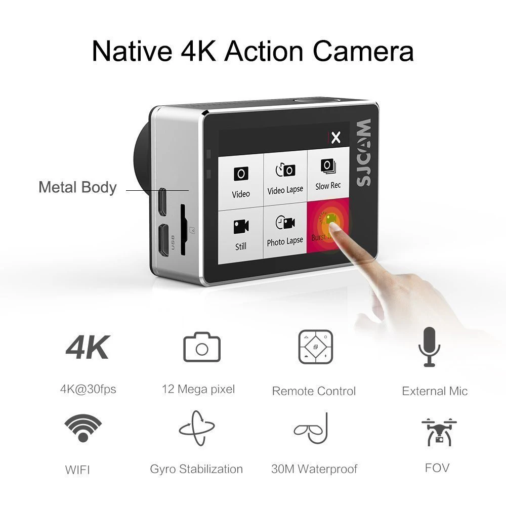 SJCAM SJ7 Star WiFi 4 K 30FPS 2' сенсорный экран дистанционный шлем для экшн камеры Спорт DV