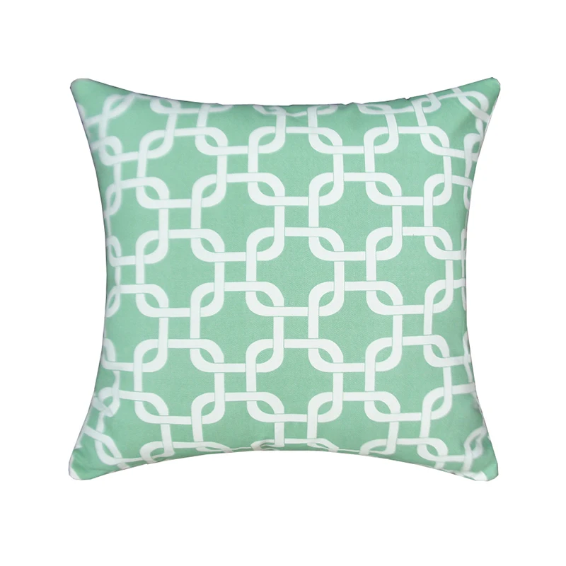 RUBIHOME European America Style Blue Geometry Design Decorative Cushion Cover Throw Pillowcase Home Decor Sofa Seat