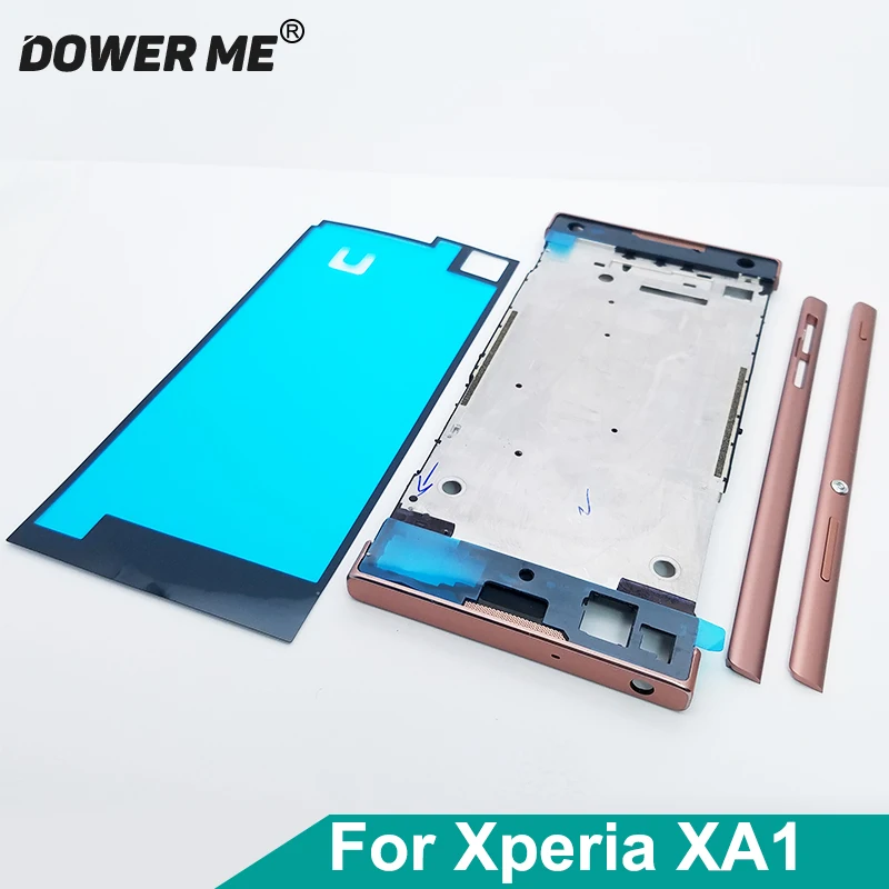 Dawer Me, средняя рамка, шасси, рамка с металлической боковой частью и клеем для sony Xperia XA1 G3121 G3125 G3112 G3116, 5 дюймов