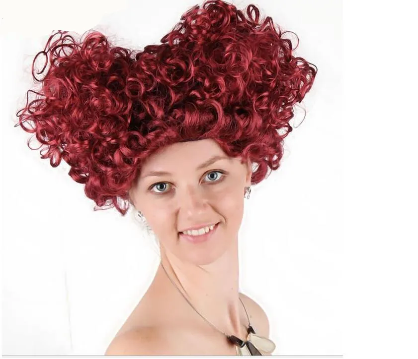 

Alice in Wonderland Queen of Hearts Wigs for Party Supplies Halloween Cosplay Wig 10pcs/lot
