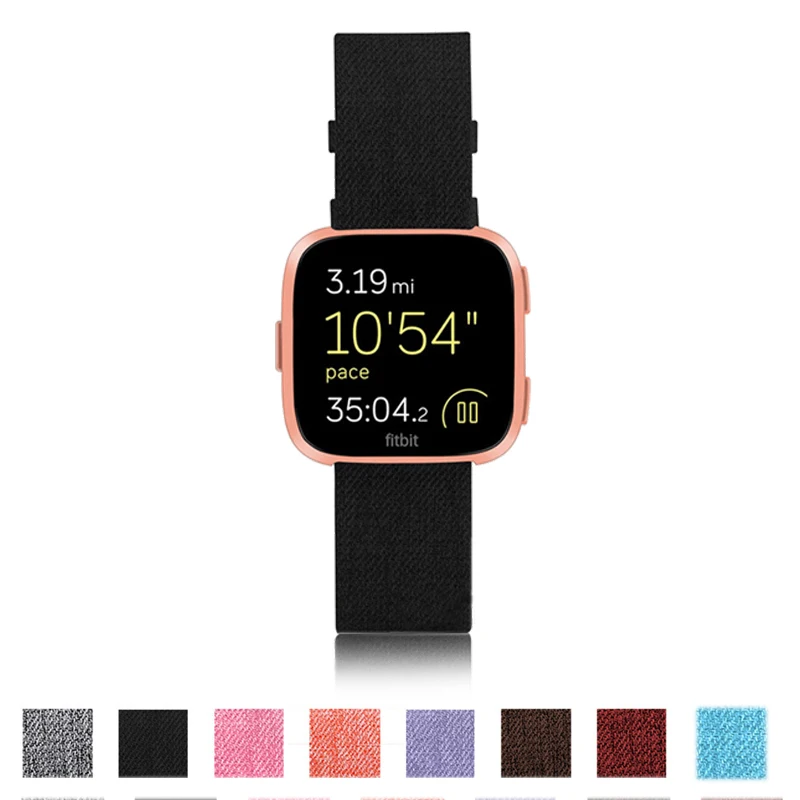  Canvas strap for Fitbit Versa Band Replacement Stable Watch Strap on Fit bit Versa 2 Vesa Lite Wris - 32908941255