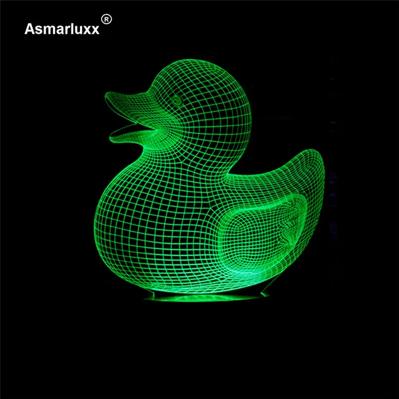 Asmarluxx Duck 3d led lamp0008