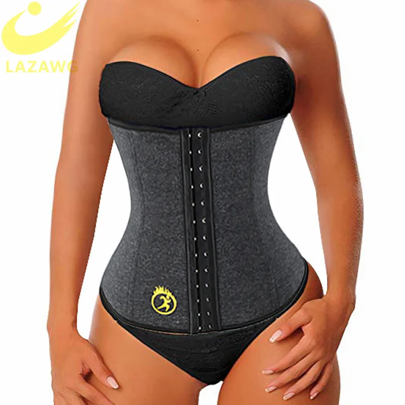 

LAZAWG Women Waist Trainer Tummy Control Belt Waist Trimmer Weight Lost Corset Neoprene Sweat Sauna Strap Slimming Underwear