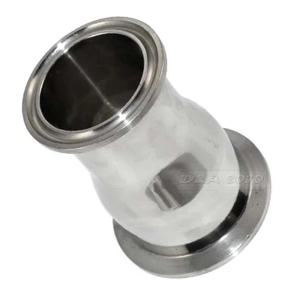 OD 51MM to 38MM 2” to 1.5“ Sanitary Ferrule Reducer Fitting SUS 316 to Tri Clamp 