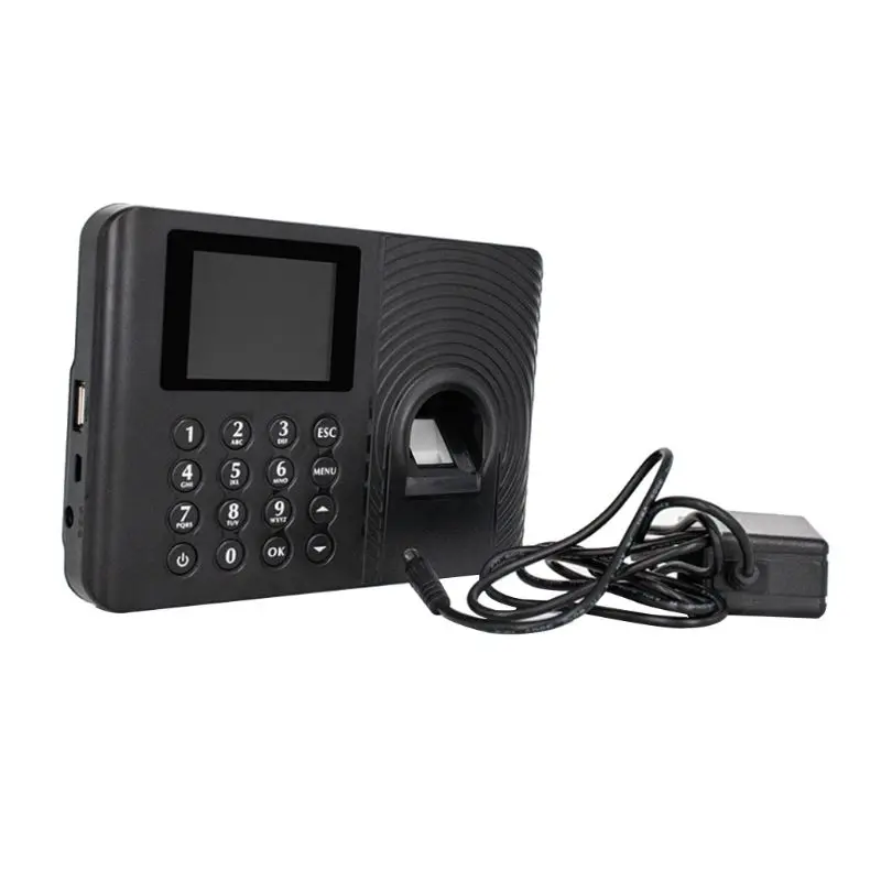 

Fingerprint Attendance Machine Time Clock Employee Payroll Work Recorder USB Flash Disk Report Download 2.4inch LCD Screen Displ