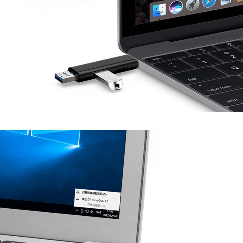 Kebidu все в 1 USB 3,1 OTG кард-ридер SD TF Micro SD кард-ридер type C USB C Micro USB поддержка памяти Mac10 Win7/8/xp/vista