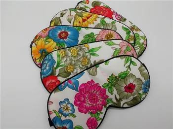 

100% Pure Silk Sleep Eye Mask Floral Pattern Silk Eyeshade Soft Adjustable Big sales