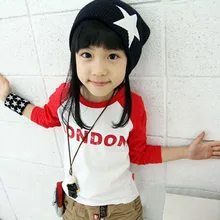 New Hot Cotton Cozy Shirt Child Tee Toddlers Girl Kids Long Sleeve Tops T-shirts 2-7Y