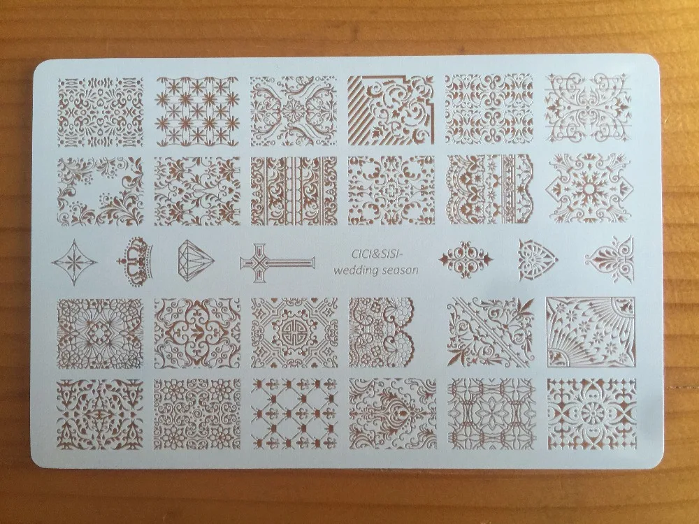 CICI&SISI Nail Art Stamping Plates Stamping Stamp ...