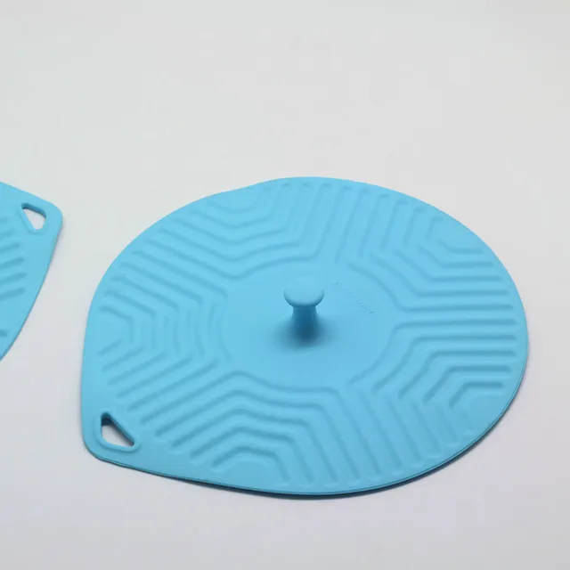 2Pcs/set 7.8 inch Flat Silicone Food Cover Microwave Splatter Guard
