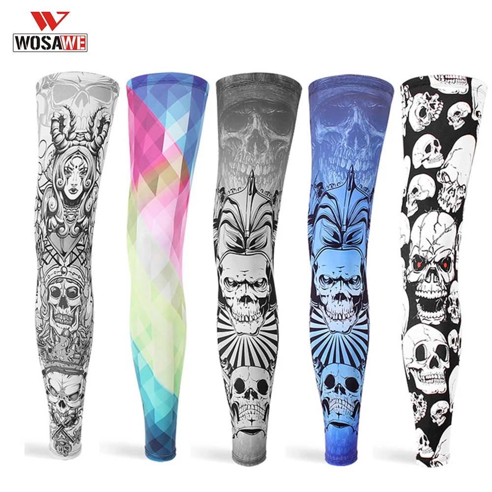 

WOSAWE Motorcycle Protective Knee Sleeves Sun Protection Cycling Driving Running Leg Warmers Outdoor Sports Leggings