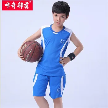 

Big boy summer boy quick-drying jersey set 2018 new children's vest sports set basketball clothing two-piece