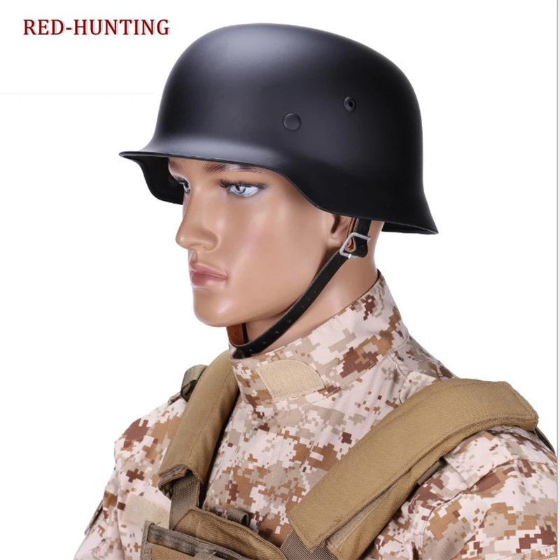 

Black Green Grey WWII WW2 German Army M35 M1935 Steel Helmet Durable Outdoor Hunting CS War Game Helmet