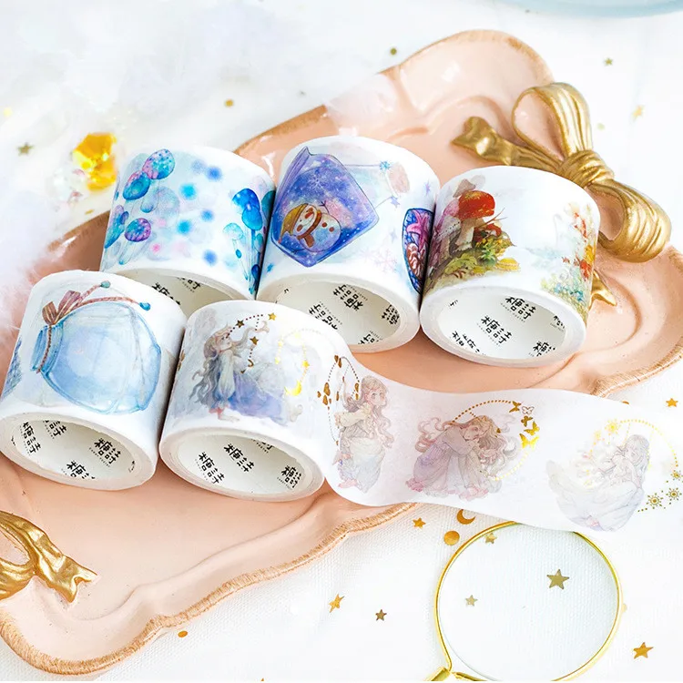 

1 pcs Christmas Gift Dream Girl Decorative Washi Tape DIY Scrapbooking Masking Tape Japanese Paper Office Cute School Supplies