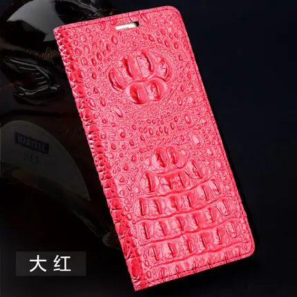 06-Big red Wangcangli Натуральная кожа флип-чехол для телефона из крокодиловой кожи Текстура чехол для LG V10 полностью ручной работы чехол для телефона - Цвет: 06-Big red