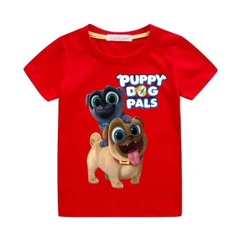 

Children Cartoon Puppy Dog Pals Print Tshirts Clothing Boys Girls Summer Cotton T-shirts Kids Funny Dog Tees Top Clothes ZA060