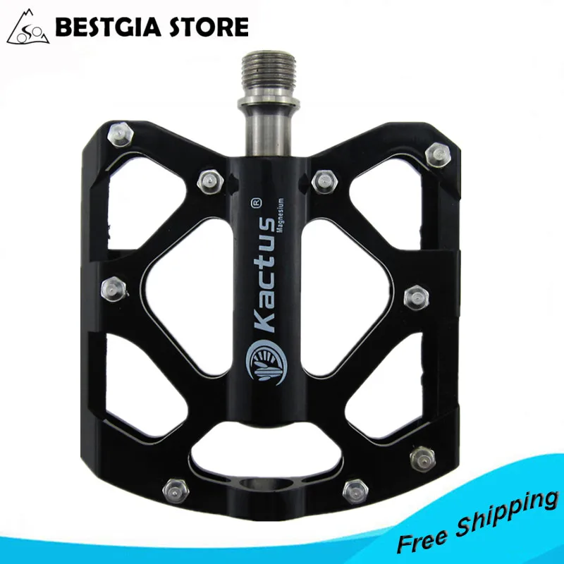 

HOT Sales 223g/pair Ultralight MTB Bicycle Pedals titanium axle Cycling pedals CNC Mountain Road Bike Parts Pedals Black White