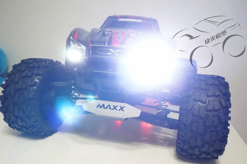 RC Запчасти, TRAXXAS X-MAXX светодиодный фары хвост светильник комплект, включающий в себя головной светильник кронштейн и переключатель