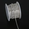 10 yards/roll White AB/Bright Strass Silver Base Densify Claw SS6-SS18(2mm-4.5mm) Cup Chain For Dress Design ► Photo 3/6