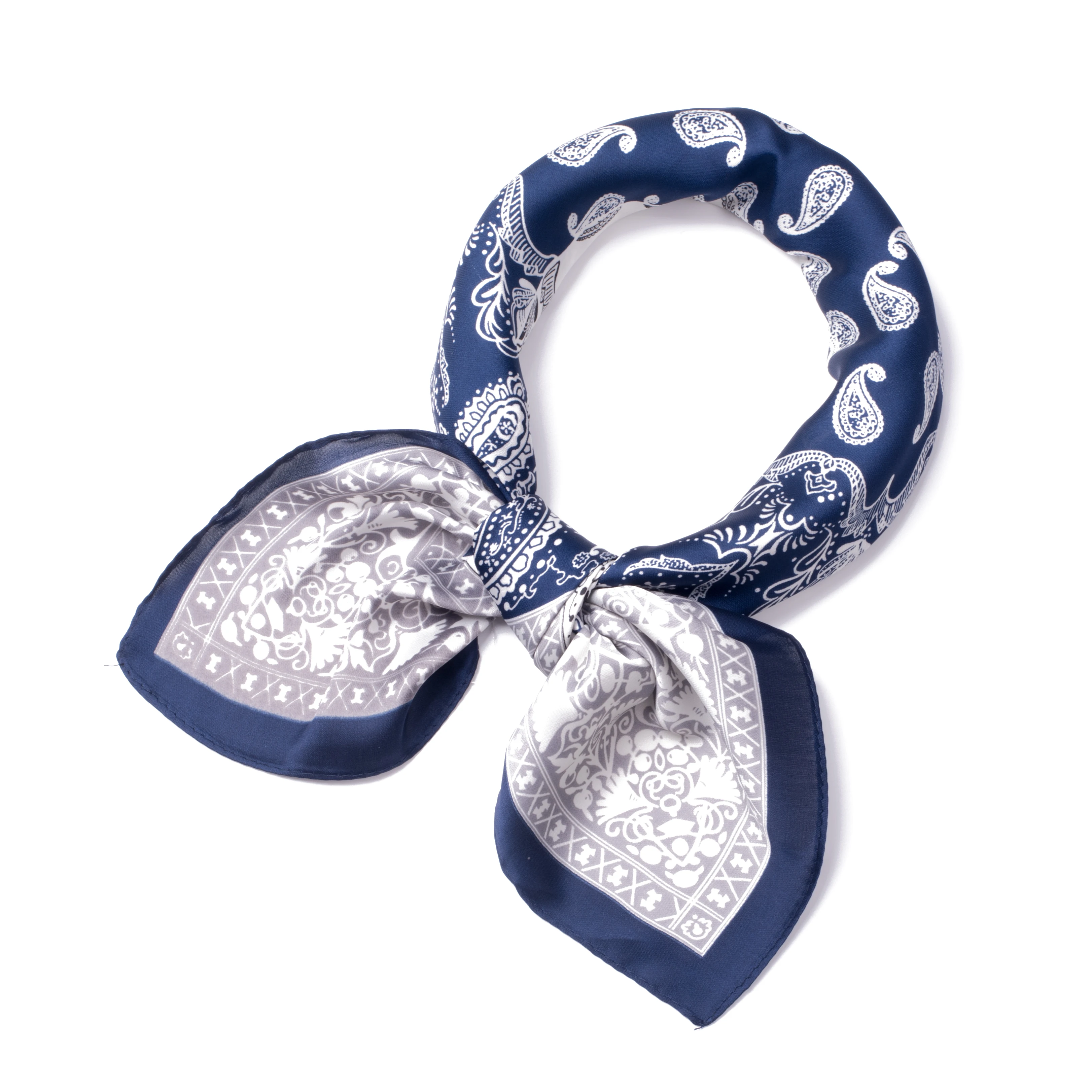 60*60cm Women Square Scarf Silk Feeling Head Scarvesin Women's Scarves