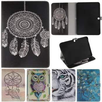 

Cover Coque For Samsung Tab 4 T530 Cartoon Stand Leather Fundas Case For Samsung Galaxy Tab 4 10.1" T530 T531 T535 Covers Cases