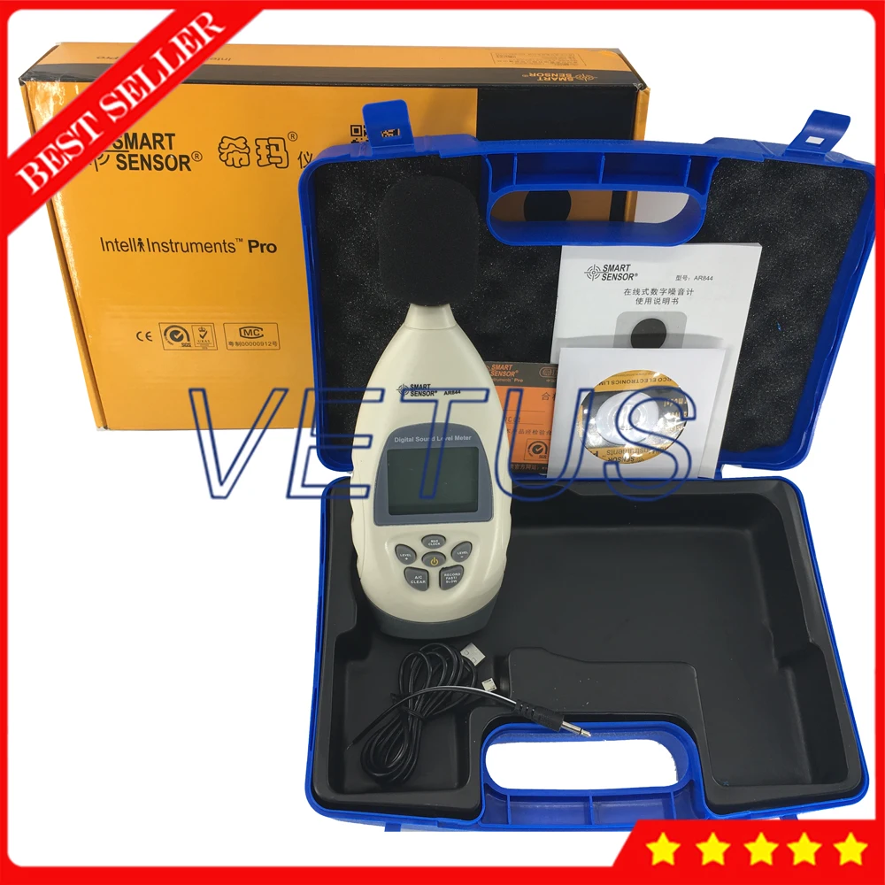 

AR844 Digital noise meter Sound Level Meter With Measuring Range 30~130 dBA