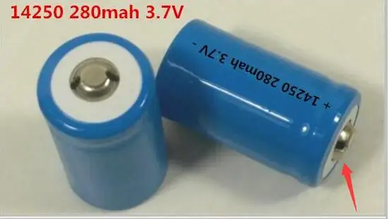 Новая аккумуляторная литиевая батарея 14250 ER14250 LS14250 3 7 В 280 мАч 1/2 AA литий-ионные