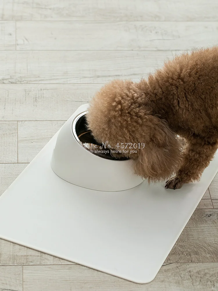 

Smart Home Xiaomi 1A Stainless Steel Two-in-one Thickened Non-skid Bowl Dog Cat Pet Rice Products Feeders Non-slip